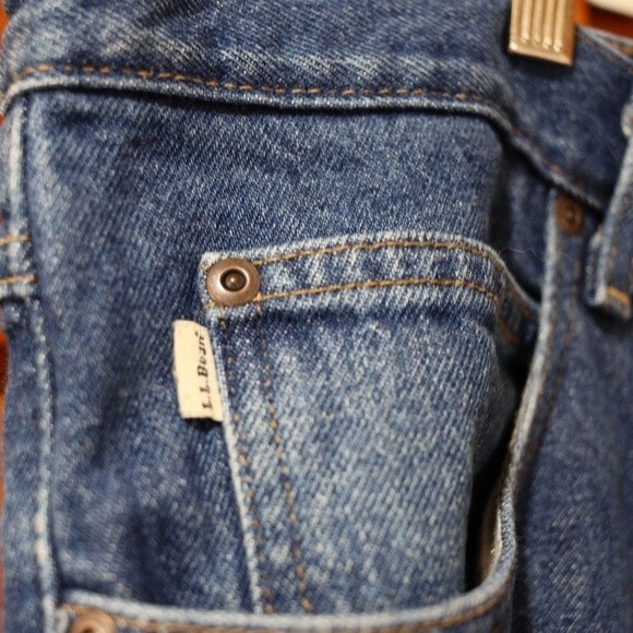 LL Bean Flannel-Lined Insulated Work Jeans 36×32 Warm Winter Utility - Picture 5 of 12